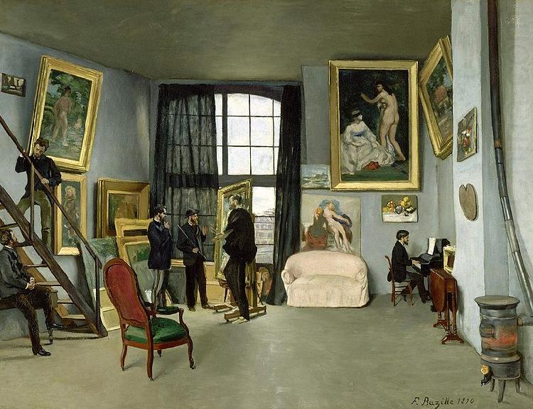 Studio from rue de la Condamine, Frederic Bazille